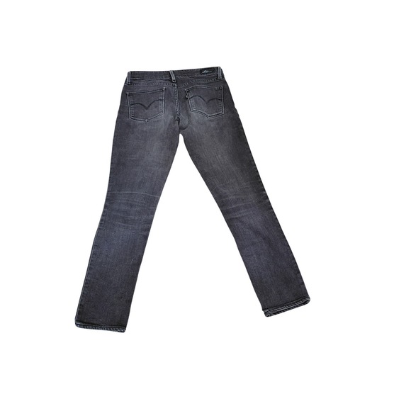 Levi's Demi Curve Skinny Jeans Faded Black Y2K Low Rise Denim 25 - Picture 2 of 12